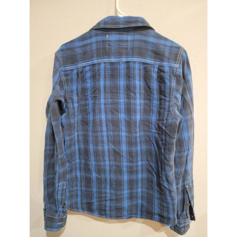 The North Face Shirt Mens S Blue Flannel Classic Long‎ Sleeve Casual Vintage